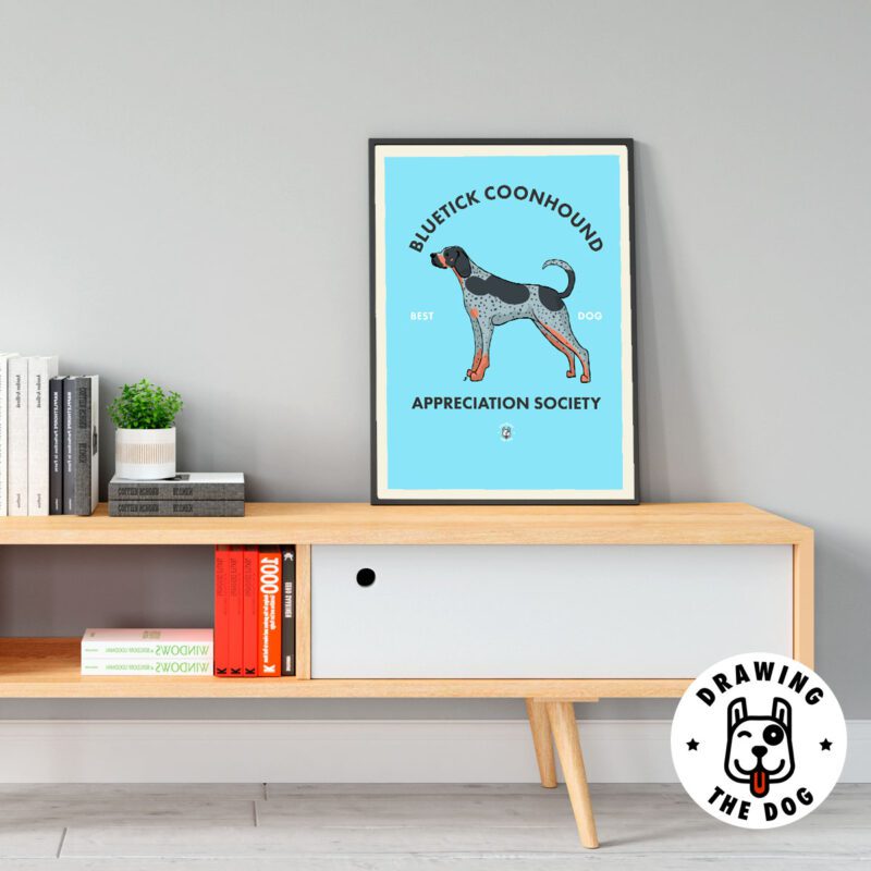 BlueTick Coonhound Living Room Decor