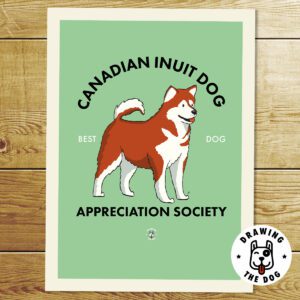 Canadian Inuit Dog Wall Art Print