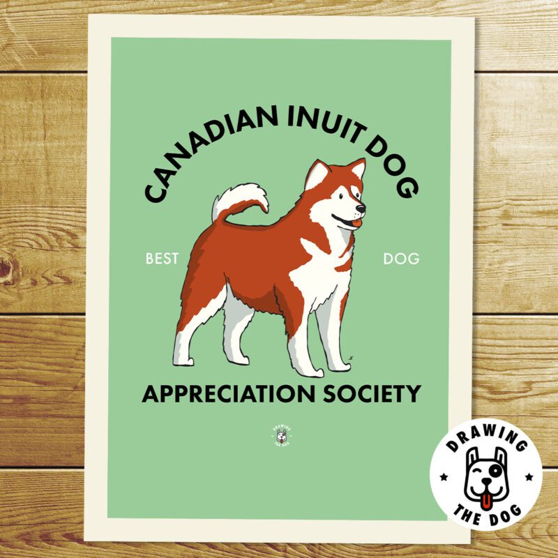 Canadian Inuit Dog Wall Art Print