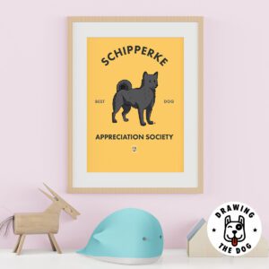Schipperke Dog Kids Wall Decor