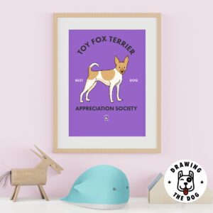 Toy Fox Terrier Kids Wall Decor
