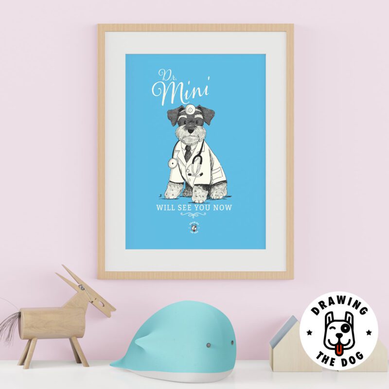Dr Mini Schnauzer Kids Decor