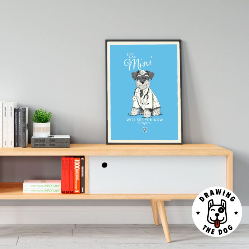 Dr Mini Schnauzer Wall Decor