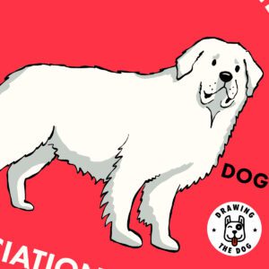 Great Pyrenees Art Closeup