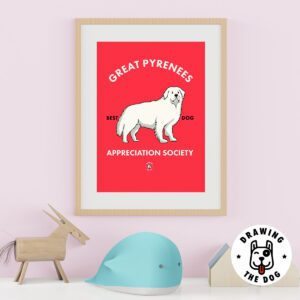 Great Pyrenees Kids Wall Decor