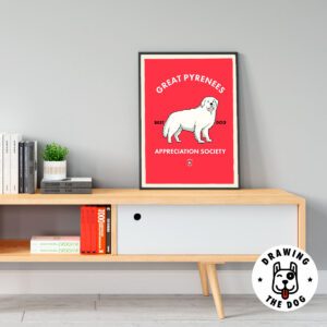 Great Pyrenees Living Room Decor