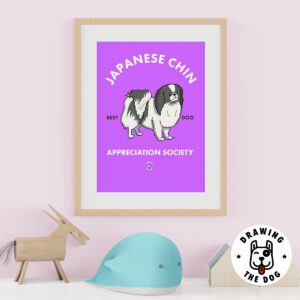 Japanese Chin Art Kids Wall Decor