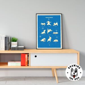 Yoga Dogs Art Wall Decor