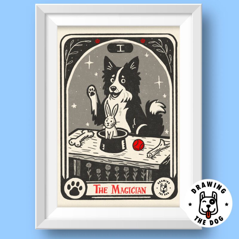 Dog Tarot Magician Art Featured