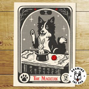 Dog Tarot Magician Art Print