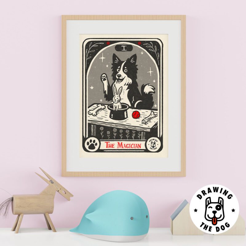 Dog Tarot Magician Kids Decor