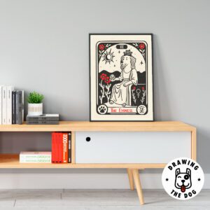Dog Tarot Empress Wall Decor