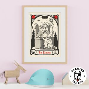 Tarot Dog Emperor Kids Decor