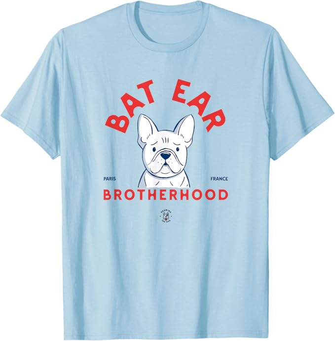 Bat Ear Brotherhood French Bulldog Drawing The Dog Baby Blue