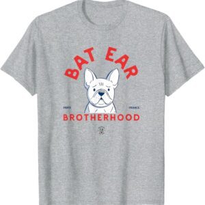 Bat Ear Brotherhood French Bulldog Drawing The Dog Heather Grey