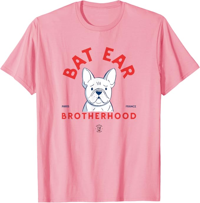 Bat Ear Brotherhood French Bulldog Drawing The Dog Pink