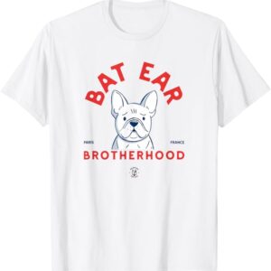 Bat Ear Brotherhood French Bulldog Drawing The Dog White