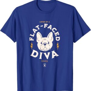 Flat Faced Diva French Bulldog Drawing The Dog Blue