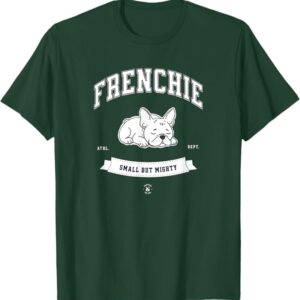 Frenchie University Drawing The Dog Cranberry Dark Green