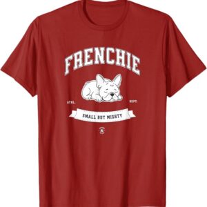 Frenchie University Drawing The Dog Cranberry Red