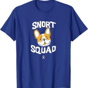 Snort Squad French Bulldog Drawing The Dog Tshirt Blue