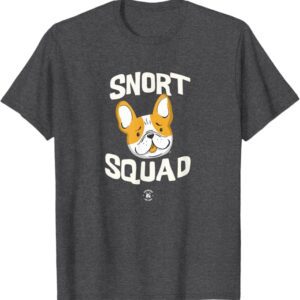 Snort Squad French Bulldog Drawing The Dog Tshirt Heather Blue