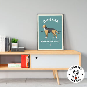 Dunker Norwegian Hound - Norway Wall Decor Dunker Norwegian Hound - Norway Wall Decor