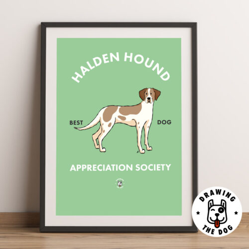Halden Hound Norway Art Framed Halden Hound Norway Art Framed