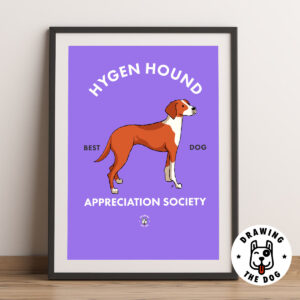 Hygen Hound Norway Art Framed