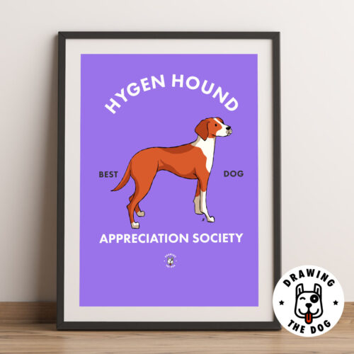 Hygen Hound Norway Art Framed Hygen Hound Norway Art Framed