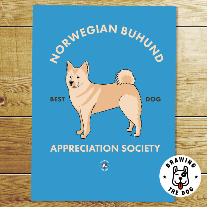 Norwegian Buhund Norway Art Print